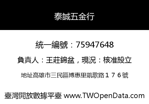 泰誠五金行