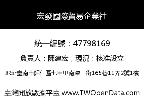 宏發國際貿易企業社