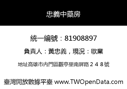 忠義中藥房