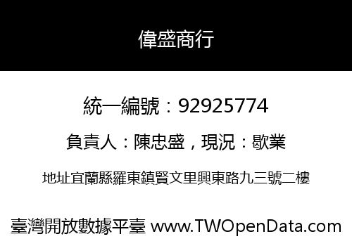 偉盛商行