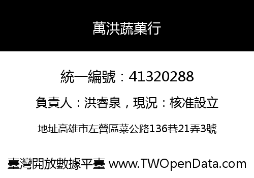 萬洪蔬菓行