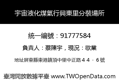 宇宙液化煤氣行興東里分裝場所