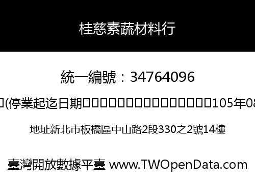 桂慈素蔬材料行