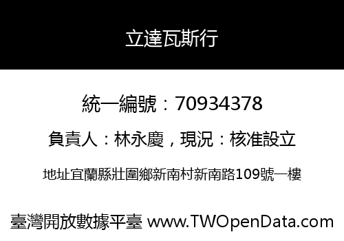立達瓦斯行