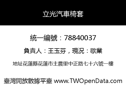 立光汽車椅套