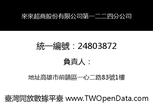 來來超商股份有限公司第一二二四分公司