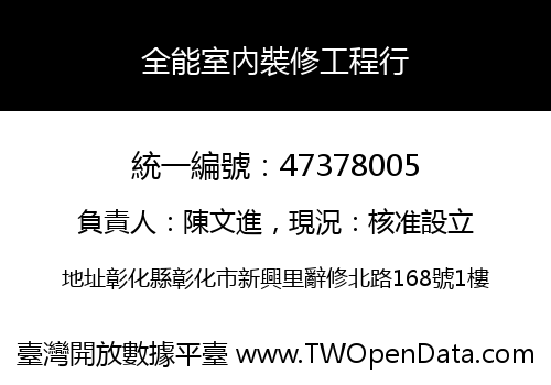 全能室內裝修工程行