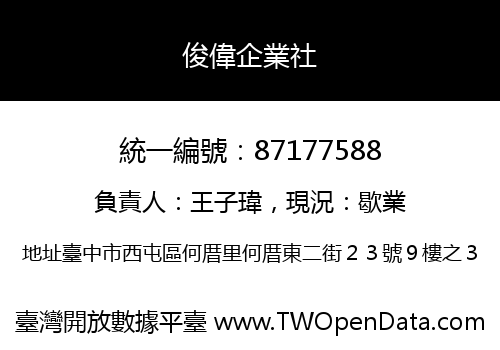俊偉企業社