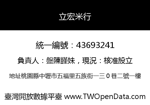 立宏米行