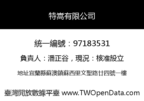 特嵩有限公司