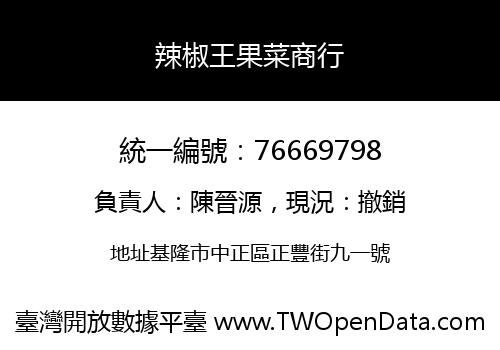 辣椒王果菜商行