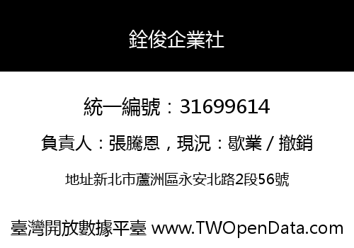 銓俊企業社