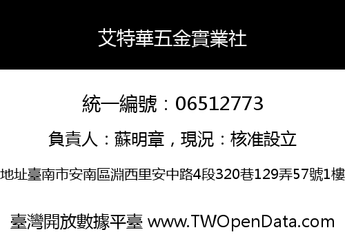 艾特華五金實業社