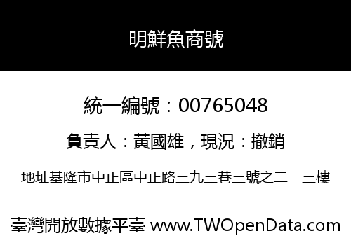明鮮魚商號