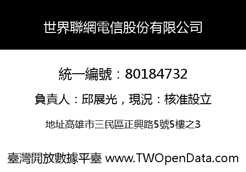 世界聯網電信股份有限公司