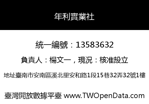 年利實業社