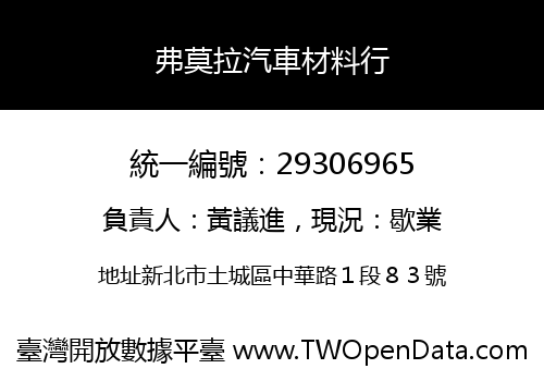 弗莫拉汽車材料行