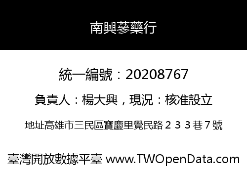 南興蔘藥行