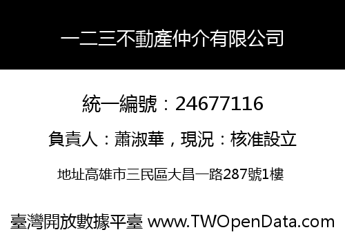 一二三不動產仲介有限公司