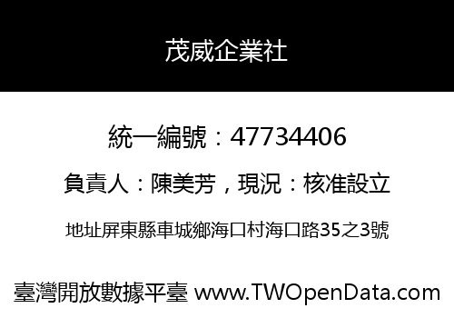 茂威企業社