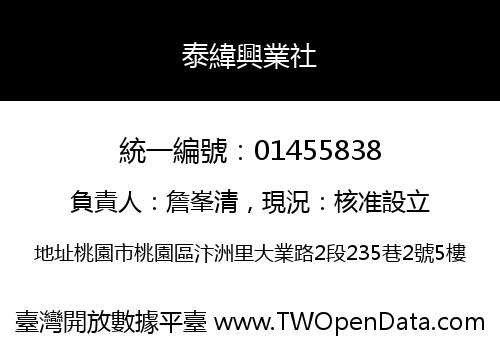 泰緯興業社