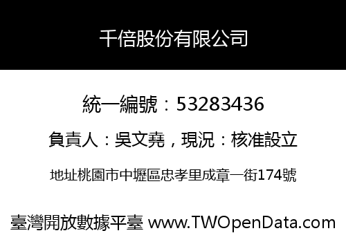 千倍股份有限公司