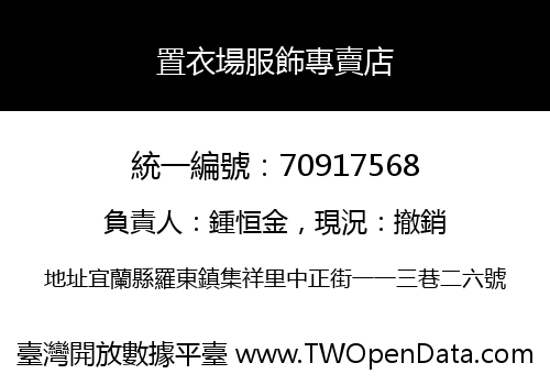 置衣場服飾專賣店