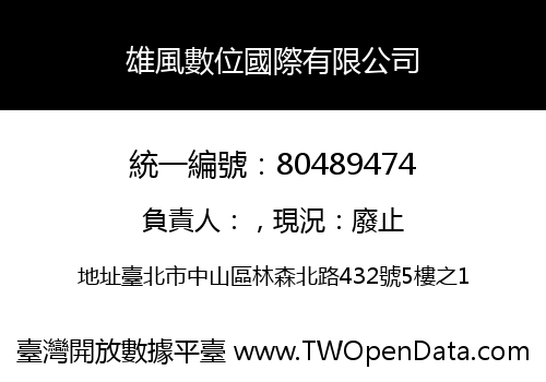 雄風數位國際有限公司