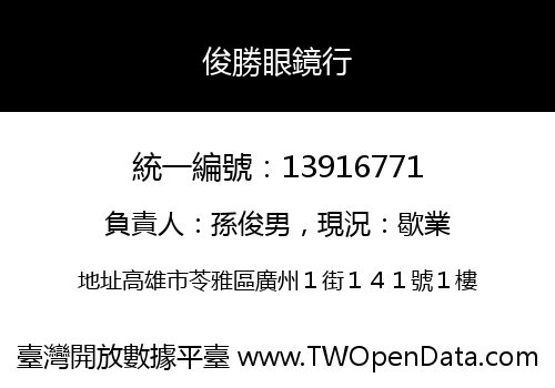 俊勝眼鏡行