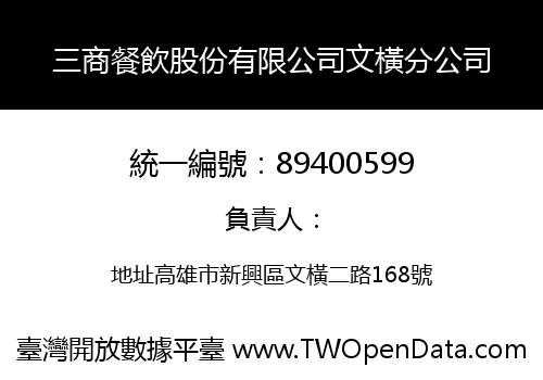三商餐飲股份有限公司文橫分公司
