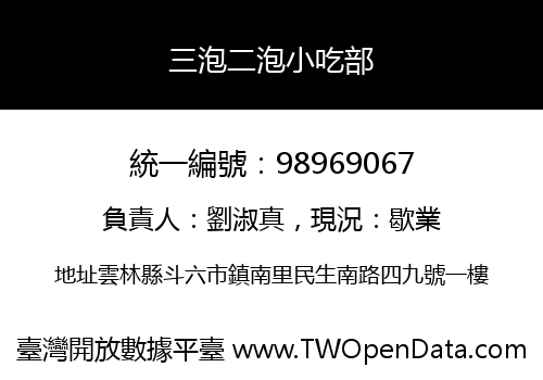 三泡二泡小吃部