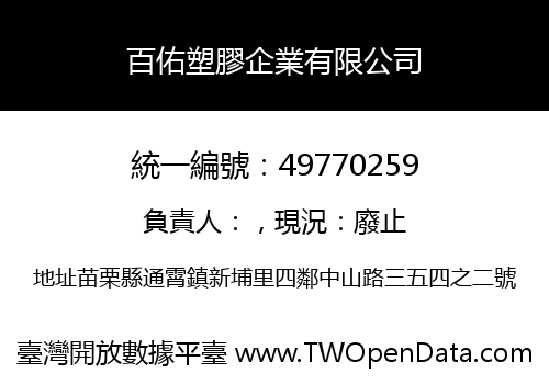 百佑塑膠企業有限公司