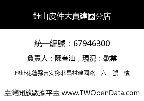 鈺山皮件大賣建國分店