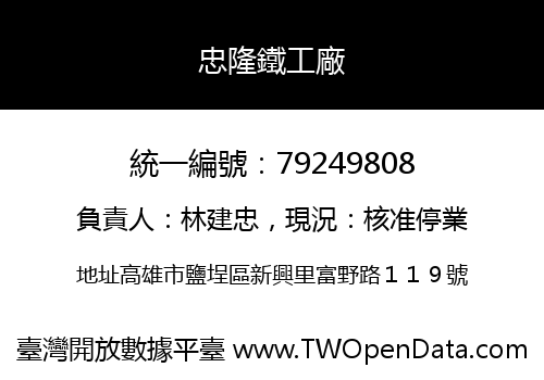 忠隆鐵工廠
