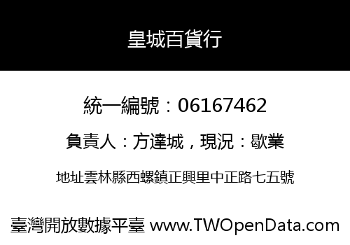皇城百貨行
