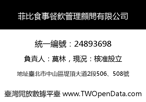 菲比食事餐飲管理顧問有限公司