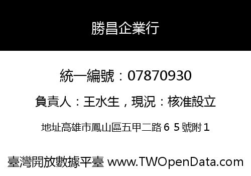 勝昌企業行