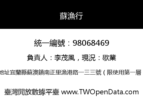 蘇漁行