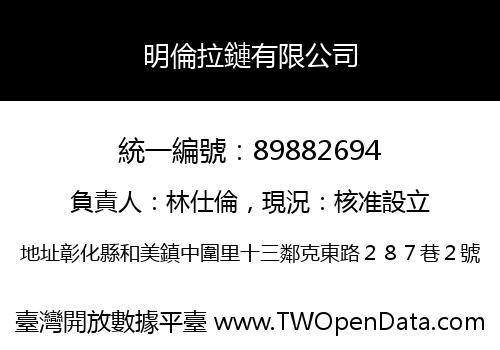 明倫拉鏈有限公司
