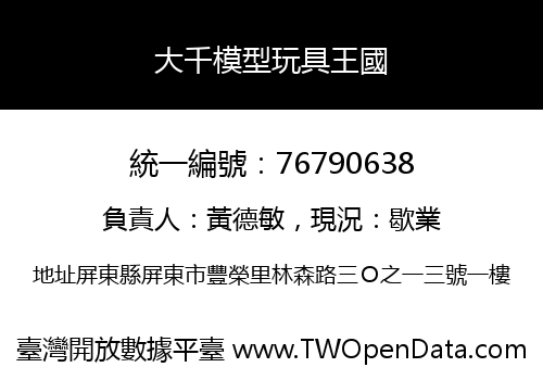 大千模型玩具王國
