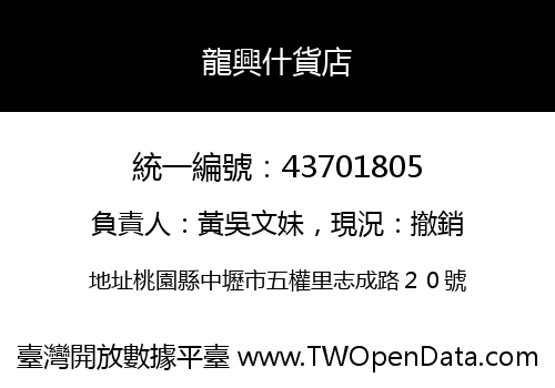 龍興什貨店
