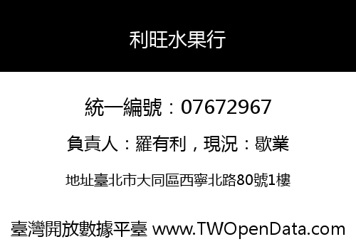 利旺水果行