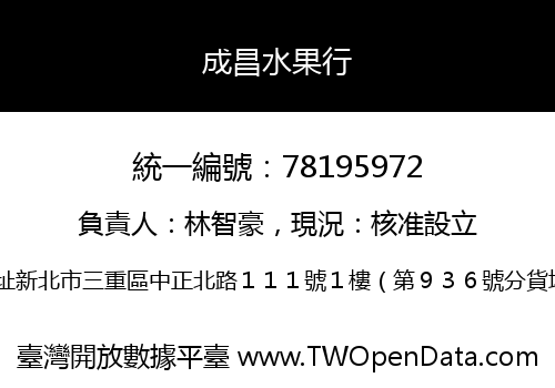 成昌水果行