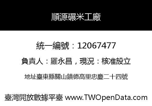 順源碾米工廠