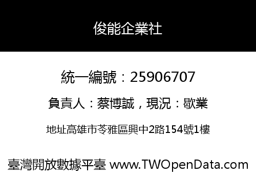 俊能企業社