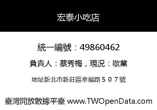 宏泰小吃店