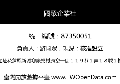 國眾企業社