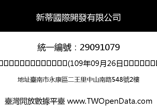 新蒂國際開發有限公司