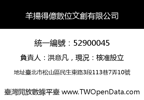 羊揚得億數位文創有限公司