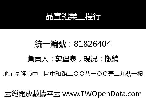 品宣鋁業工程行